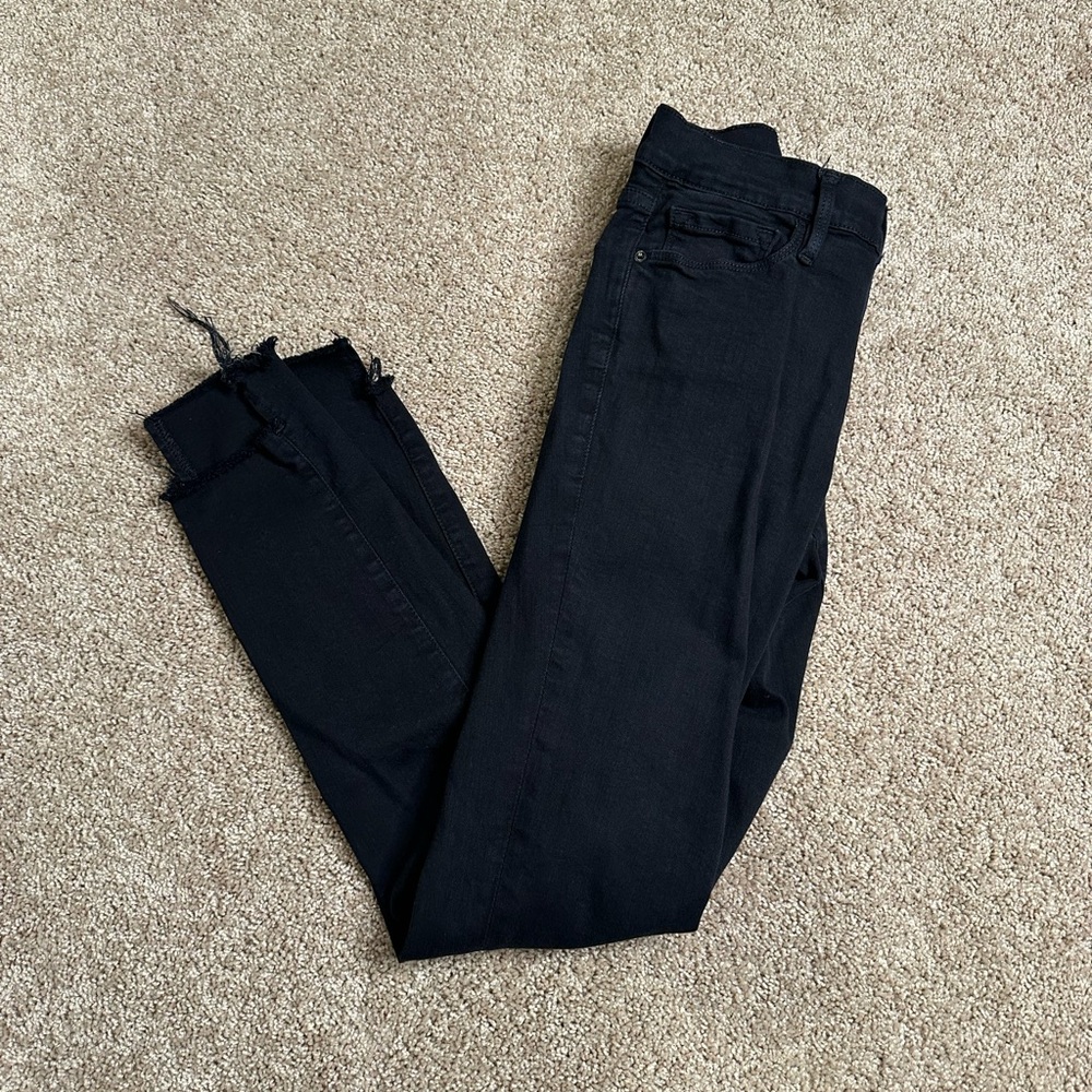 Frame Denim Le Skinny De Jeanne Unfinished Hem Jeans - Picture 2 of 8